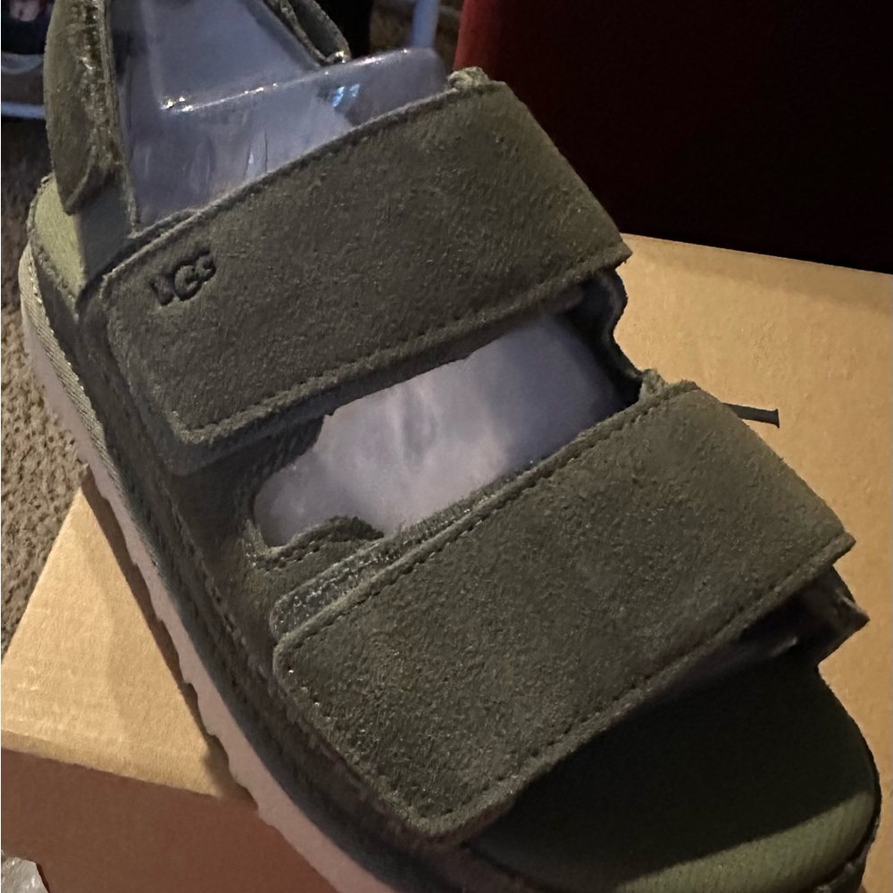 UGG Kids Suede Sandals - Green